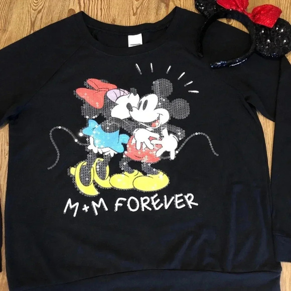 Disney Minnie and Mickey Crew Neck Sweater - Picture 2 of 7